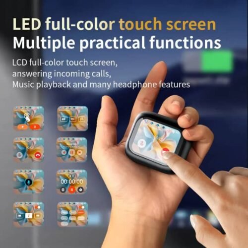 🎧 Écouteurs Sans Fil TWS avec Écran Tactile LCD – ANC + ENC